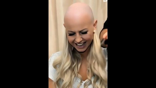 JULIANNE HOUGH - BALD HEADSHAVE - HAIRCUT (REQUESTED) MOTTAI - GUNDU - HOLLYWOOD (Made using AI)
