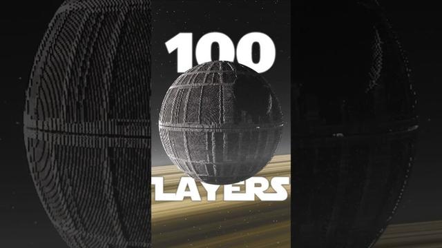 The First 100 Layers of the Death Star #minecraft #starwars
