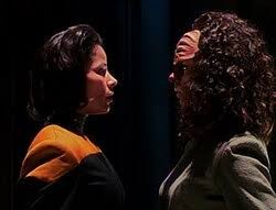 All human B’elanna facing all Klingon B’elanna.