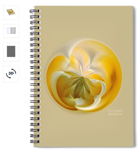 **ACHIEVED 2ND PLACE IN FAA CONTEST "MELLOW YELLOW ABSTRACTS OR ABSTRACTIONS" - May 2023
** ACHIEVED 3RD PLACE IN FAA CONTEST "ANYTHING YELLOW GOES" - October 2013.

A yellow and white dahlia digitally transformed into a pretty orb or sphere.
THE FINE ART AMERICA LOGO WILL NOT APPEAR ON PURCHASED PRINTS OR PRODUCTS.

Available in various print styles and lots of wonderful products at:  https://kaye-menner.pixels.com/featured/yellow-dahlia-orb-kaye-menner.html