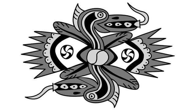 Mvskoke Native art of the Cvkvlv ivory billed woodpecker