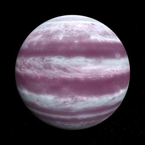 A computer-generated representation of the Kepler-196 d exoplanet.