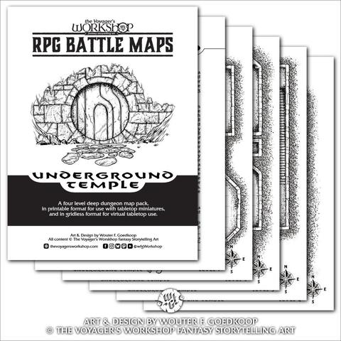 The package includes ready to print PDFs as well as a full page description with suggestions on how to use this dungeon in your campaign.