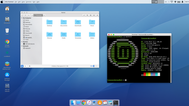 XFce4 made to look like MacOS