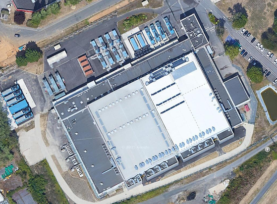 Vue satellite d'un Datacenter