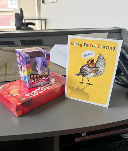 Gifts and a card