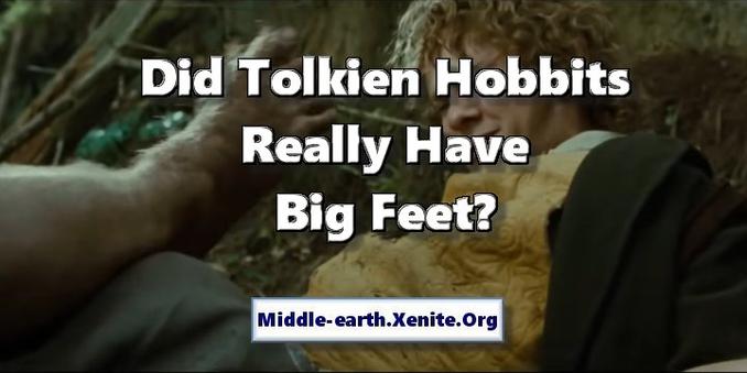 A picture of Dominic Monaghan as Merry in 'The Lord of the Rings' under the words 'Did Tolkien Hobbits Really Have Big Feet?'