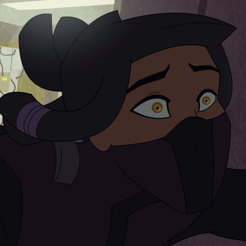 Thumbnail image from Kamikaze Ep. 4 Act 4 Page 3.  Markesha bolts out of the battery room, a panicked look on her face.