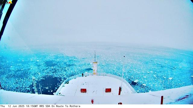 View from the RRS Sir David Attenborough Webcam.