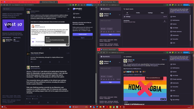 #WhateverHappenedTo: #vmst.io... | #LookNoQuestionMark

#OhYeah... 

•	#ShadowBan(s); 
•	#ReplyGuys;
•	#Fakebook / #RedditPosts #CopyPasta; 
•	#TheLoss of over 50% of #ITs #ActiveMembers;
•	#SubstandardDaryls; and,
•	#EMailScammers... 

#JustLikeTwitterX...

#YouKnow what "they/them" should do...
