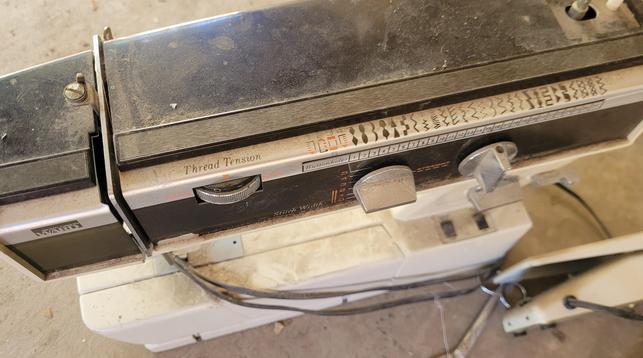 Absolutely filthy and gross Montomery Ward sewing machine