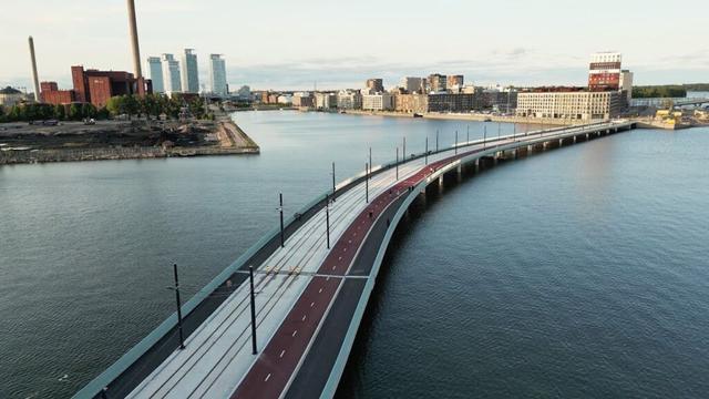 Merihaansilta (Merihaka Bridge)  Is Open For Pedestrians And Cyclists, June 2025