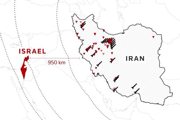 Mapping the conflict between Israel and Iran
