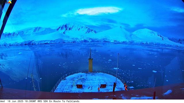 View from the RRS Sir David Attenborough Webcam.