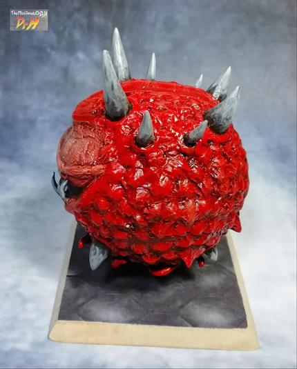 Left side of the Cacodemon model from a high angle.