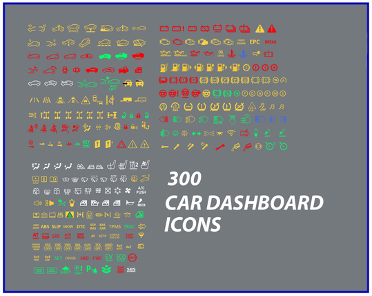 Car Dasboard icons by VerzatileDev
