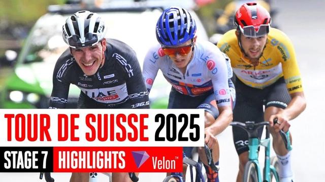 EXPLOSIVE finish in the mountains  🤯 Tour de Suisse 2025 Stage 7 Highlights