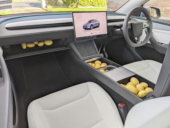 In-car, science-based potato measuring