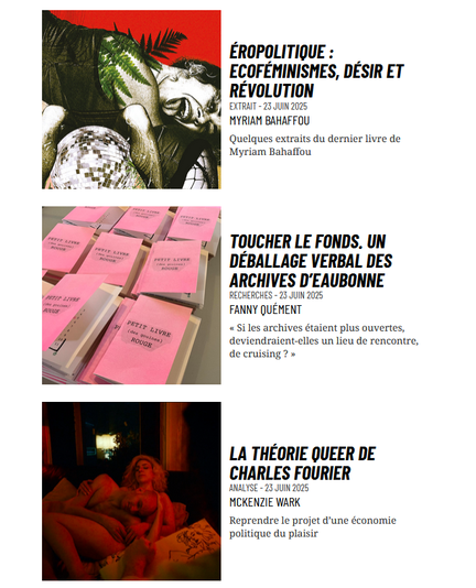 Aperçu du sommaire et titre de mon article : Toucher le Fonds. Un déballage verbal des archives d'Eaubonne.