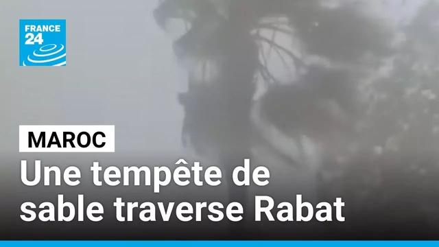 Maroc : une rare tempête de sable traverse Rabat et Salé • FRANCE 24
