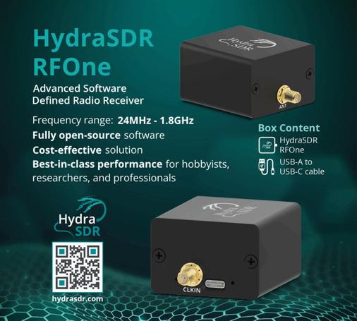 HydraSDR RFOne Advanced Software Defined Radio Receiver