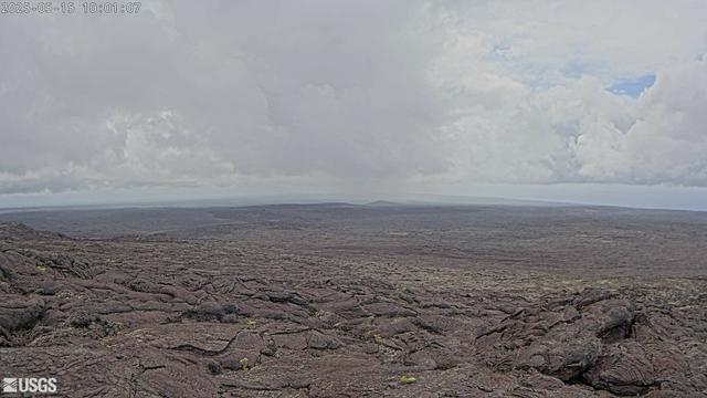 Webcam view of a volcano.
