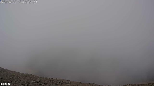 Webcam view of a volcano.