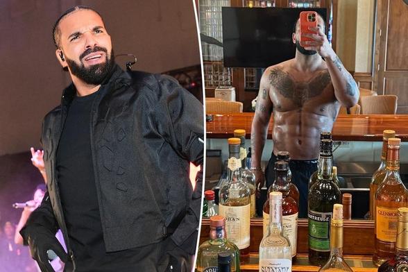 Drake roasted for 'fake' six-pack abs