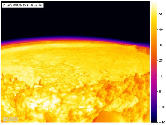 Webcam view of a volcano.