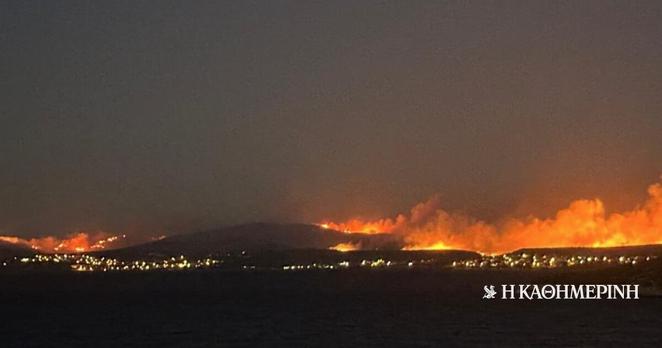 Νέα μεγάλη πυρκαγιά κοντά στη Σμύρνη – Εκκενώσεις οικισμών στο Τσεσμέ
