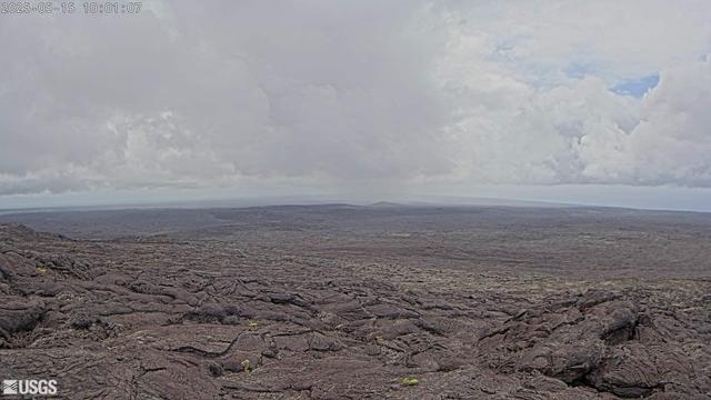 Webcam view of a volcano.