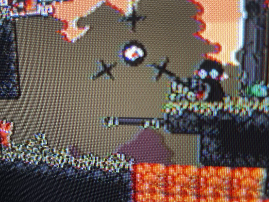 A closeup of the same view, looking at all the individual pixels