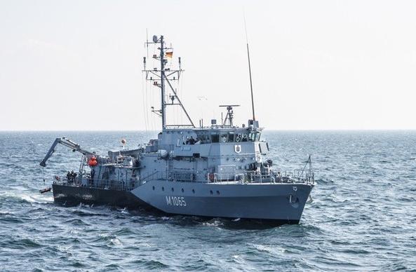 Neue Unterstützung für die NATO: Das Minenjagdboot "Dillingen" im Einsatz