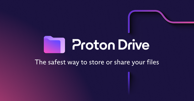 The shiny Proton Drive logo