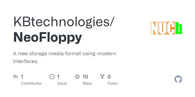 A new storage media format using modern interfaces. - KBtechnologies/NeoFloppy
