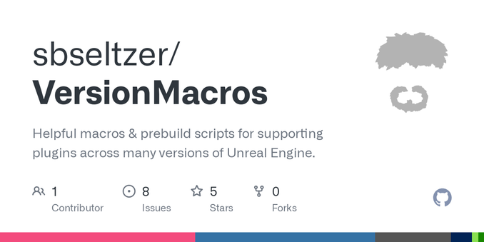Helpful macros & prebuild scripts for supporting plugins across many versions of Unreal Engine. - sbseltzer/VersionMacros