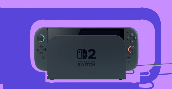 An illustration of the Nintendo Switch 2.