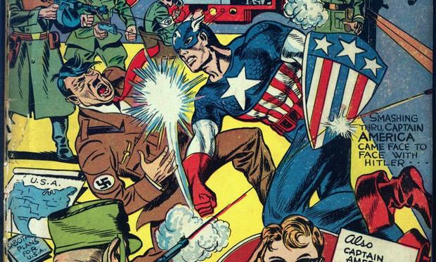 Captain America Comics #1, 1940, Cover art by Jack Kirby and Joe Simon