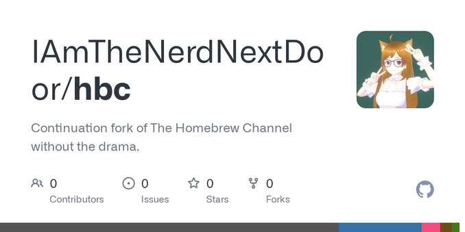 Continuation fork of The Homebrew Channel without the drama. - IAmTheNerdNextDoor/hbc