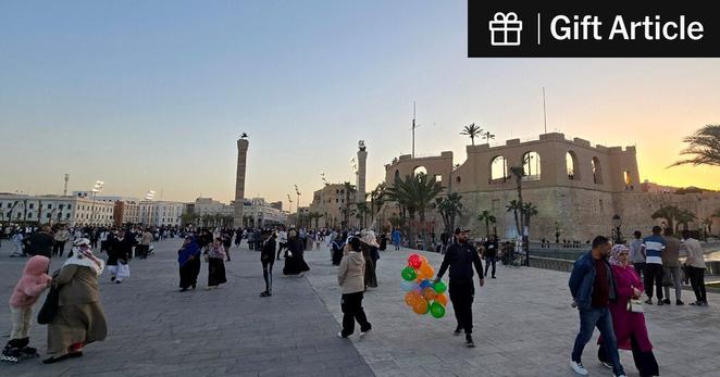 Martyr’s Square in the Libyan capital, Tripoli, last month. The country remains divided after years of civil war following the 2011 overthrow of its longtime dictator, Muammar Gaddafi.