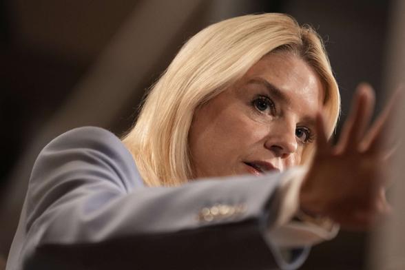 U.S. Attorney General Pam Bondi holds a press conference at the Treasury Department in Washington, D.C., on May 6, 2025. U.S. Attorney General Pam Bondi holds a press conference at the Treasury Department in Washington, D.C., on May 6, 2025.