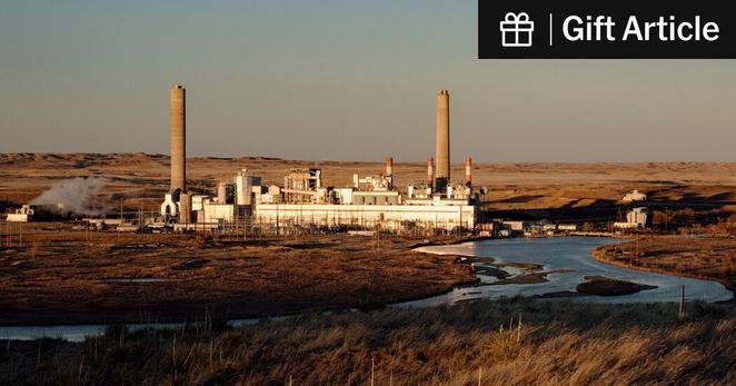 A coal and gas powered plant about 30 miles east of Casper, Wyo,