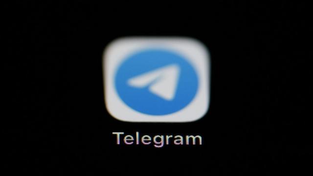 The Telegram icon on smartphone. | Copyright Matt Slocum/Copyright 2023 The AP. All rights reserved
