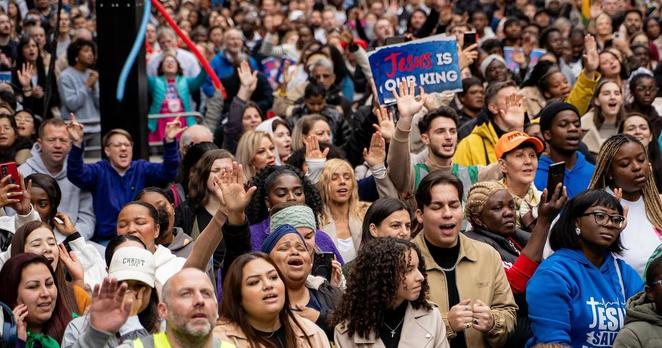 The organisers had previously staged a march attended by thousands in Dublin last year. PICTURE: MARCH FOR JESUS IRELAND