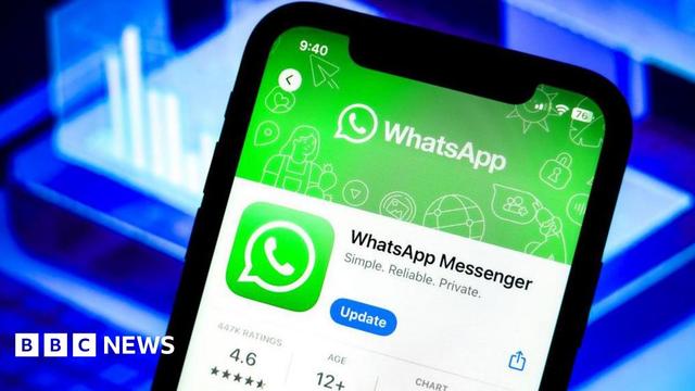 The WhatsApp app displayed on a phone screen