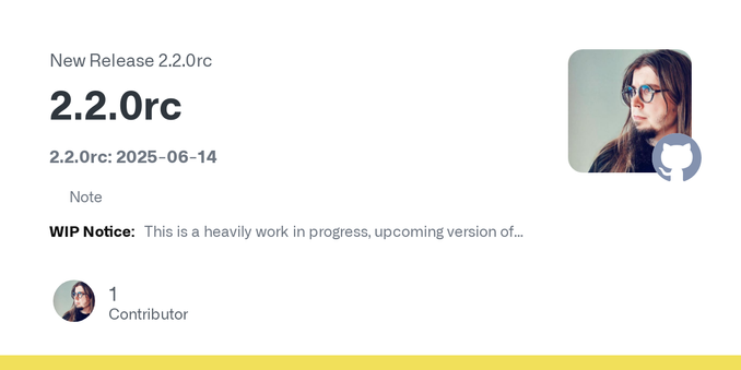 2.2.0rc: 2025-06-14
NoteWIP Notice: This is a heavily work in progress, upcoming version of Mastodon Bird UI.
✅  Compatibility: Mastodon v4.4.0-beta.1 (nightly from main, preferably after 2025-06-1...