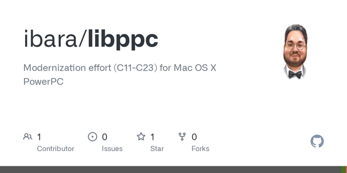 Modernization effort (C11-C23) for Mac OS X PowerPC - ibara/libppc