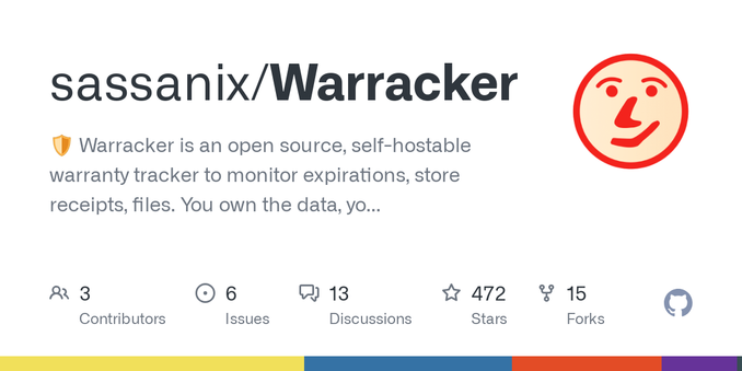 🛡️ Warracker is an open source, self-hostable warranty tracker to monitor expirations, store receipts, files. You own the data, your rules! - sassanix/Warracker