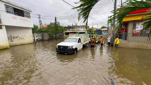 Flooding in Mexico due to Post Tropical Storm Dalila on June 15, 2025. Credit: CONAGUA