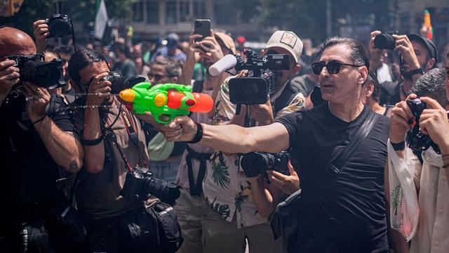 How the water gun has became a symbol for Barcelona residents 'fed up' with the tourism industry